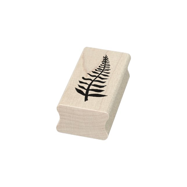 Fern Leaf Wood Art Briefmarke Gummistempel (Stempel)