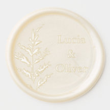 Fern mit Monogramm oder Braut und Gräuelname