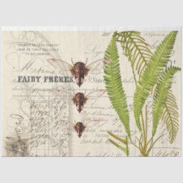 Fern Moth Apothecary Decoupage Tissue Paper Seidenpapier