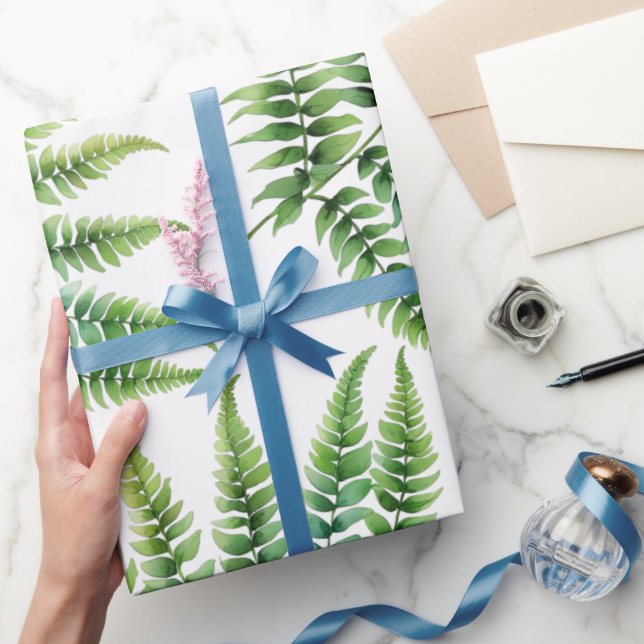 Fern-Papier für die Farbe der Wasserfarbe Geschenkpapier (Schenken)