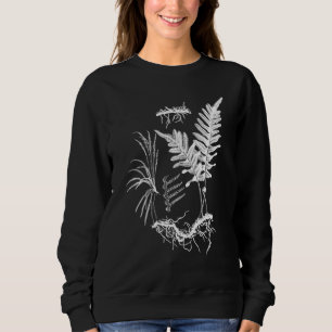 Fern Pflanze Botanische Ferns Illustration Blumenf Sweatshirt
