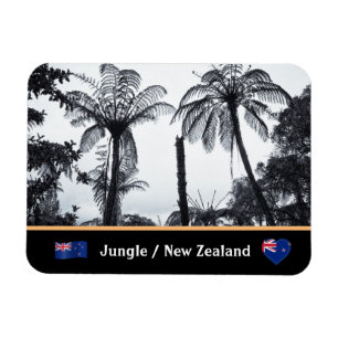 Fern Trees Forest & New Zealand Jungle / Natur Magnet