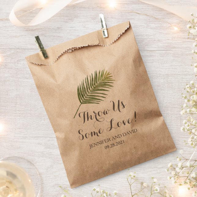 Fern Wedding Petal Toss oder Confetti Fvor Bags Geschenktütchen (Ausgeschnitten)