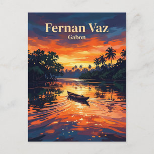Fernan-Vaz-Lagune Gabun Postkarte