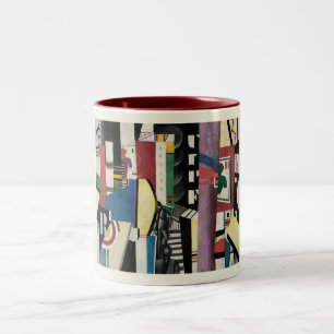 Fernand Léger, The City, 1919, Modern Art Zweifarbige Tasse