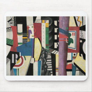Fernand Léger, The City, 1919, Modern Postcard Mousepad