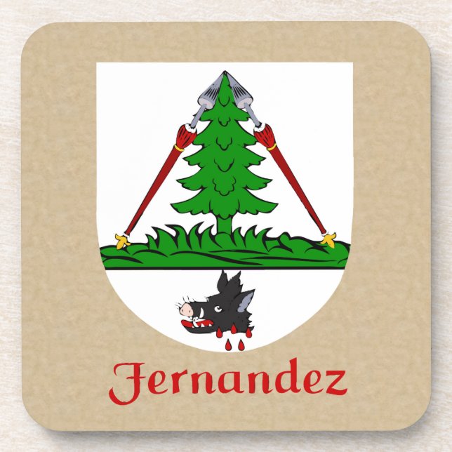 Fernandez Family Shield Untersetzer (Vorderseite)