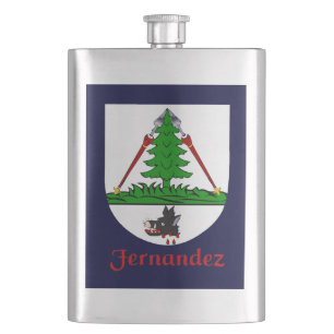 Fernandez Heraldic Shield Flachmann