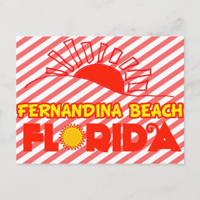 Fernandina Beach, Florida Postkarte (Vorderseite)