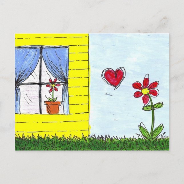 Ferne-Liebe Postkarte (Vorderseite)