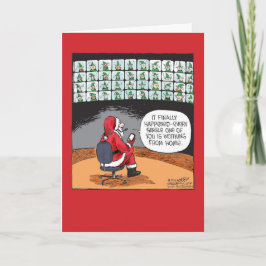Fernelf-WeihnachtsSpaß-Papierkarte Feiertagskarte
