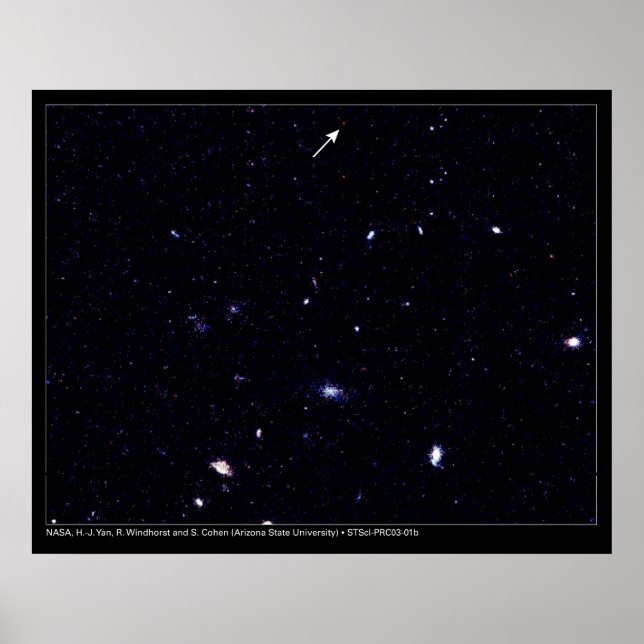Ferngalaxien Hubble Telescope Poster (Vorne)