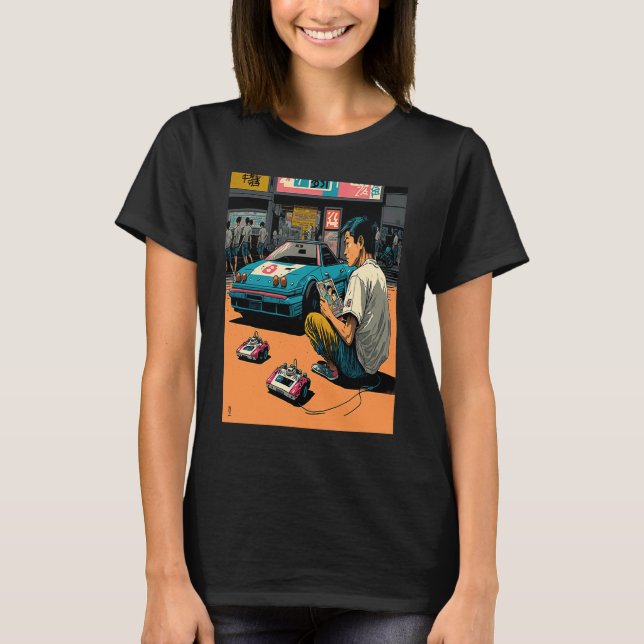 Ferngesteuertes Kleinkraftrad-Pop 1 T-Shirt (Vorderseite)