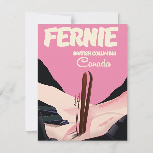 Fernie British Columbia Ski Poster (Vorderseite)