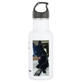 Fernkatze lustige Wasserflasche KC sport weiß 18 o