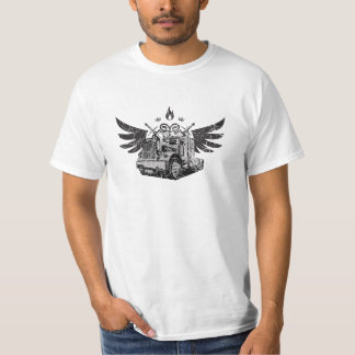 Fernlastfahrer-Flügel auf einem Wert-Shirt für T-Shirt