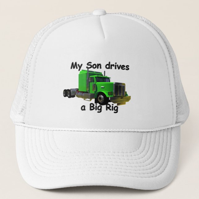 Fernlastfahrer - mein Sohn fährt eine große Anlage Truckerkappe (Vorderseite)