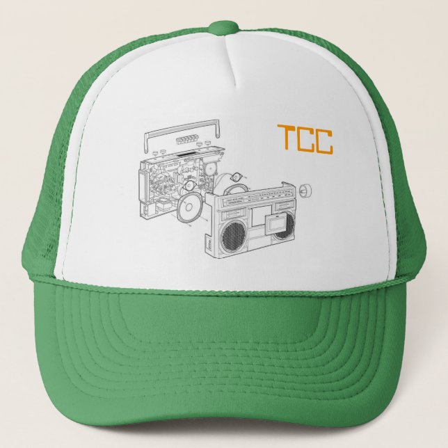 Fernlastfahrer TCC Boombox Truckerkappe (Vorderseite)