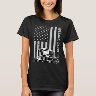 Fernlastfahrer-Vater-LKW-Fahrer-amerikanische T-Shirt