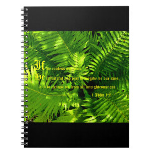 Ferns, 1 John 1:9 Notizblock