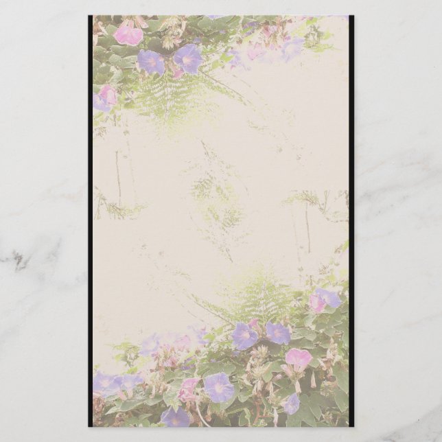 Ferns Morning Glory Stationierung Briefpapier (Vorderseite)