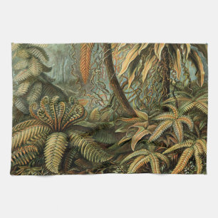 Ferns Palm Tree Antique Botanischer Garten Handtuch