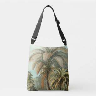 Ferns Palm Tree Antique Botanischer Garten Tragetaschen Mit Langen Trägern