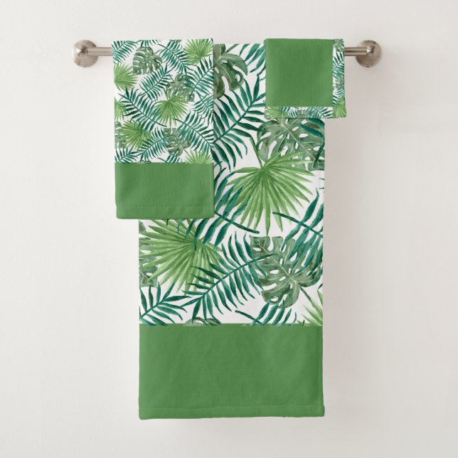 Ferns & Palms Badhandtuch Set (Insitu)