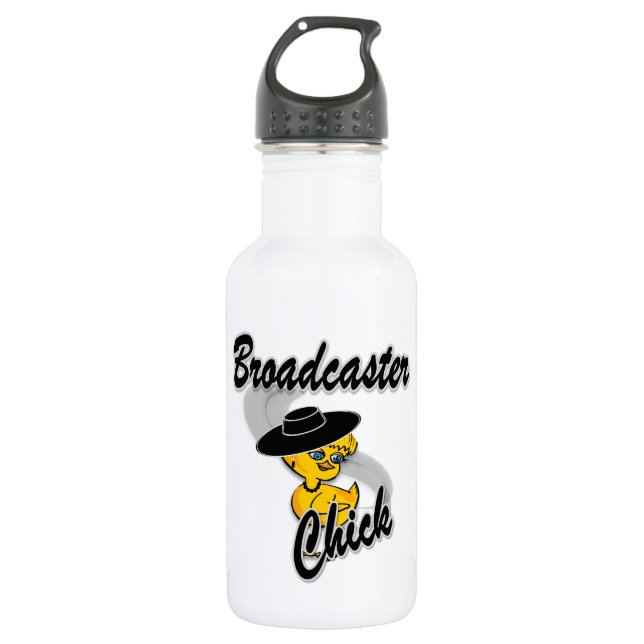 Fernsehchick #4 trinkflasche (Vorderseite)