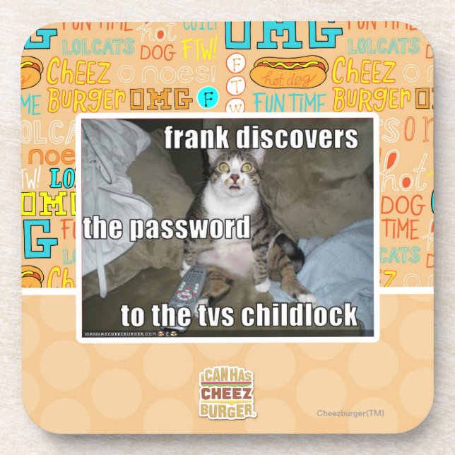 Fernsehen Childlock Untersetzer (Vorderseite)