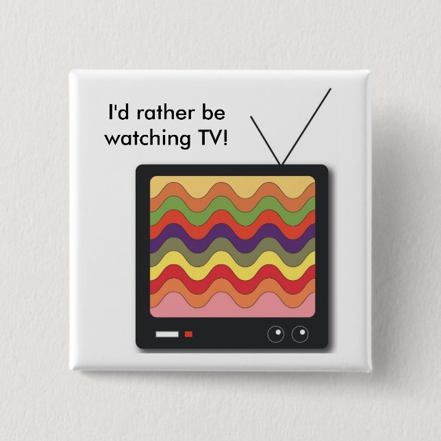 Fernsehen - Schaltfläche Button (Vorderseite)