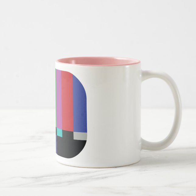 Fernsehen-tönen Sie Zweifarbige Tasse (Rechts)