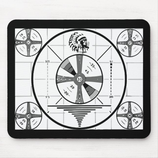 Fernsehen unterzeichnen weg Mousepad (Vorne)