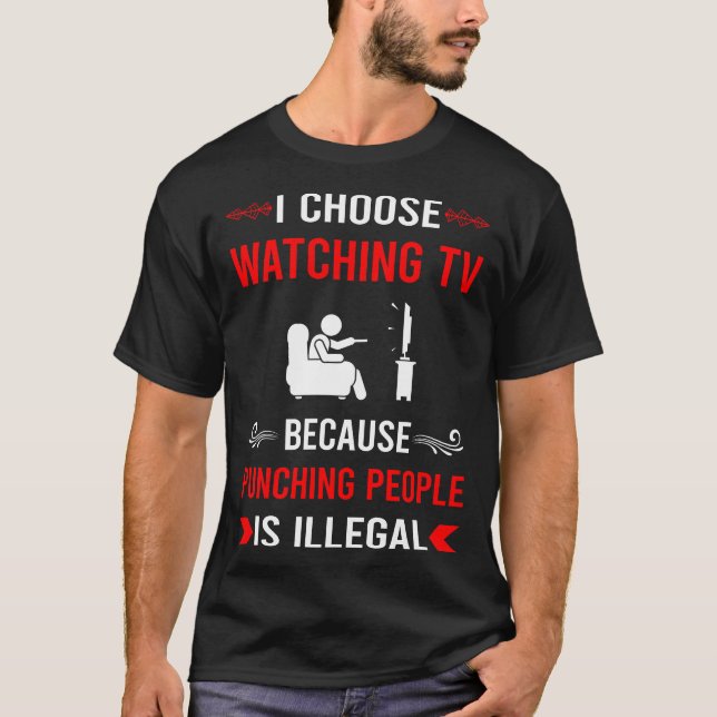 Fernsehgerät mit Punching-Funktion T-Shirt (Vorderseite)