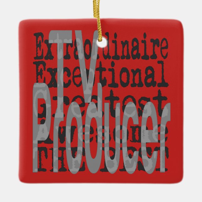 Fernsehproduzent Extraordinaire Keramikornament (Vorderseite)