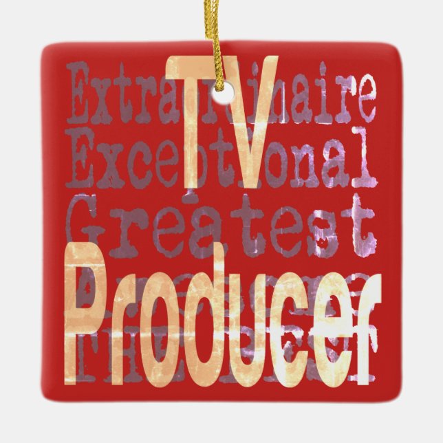 Fernsehproduzent Extraordinaire Keramikornament (Vorderseite)