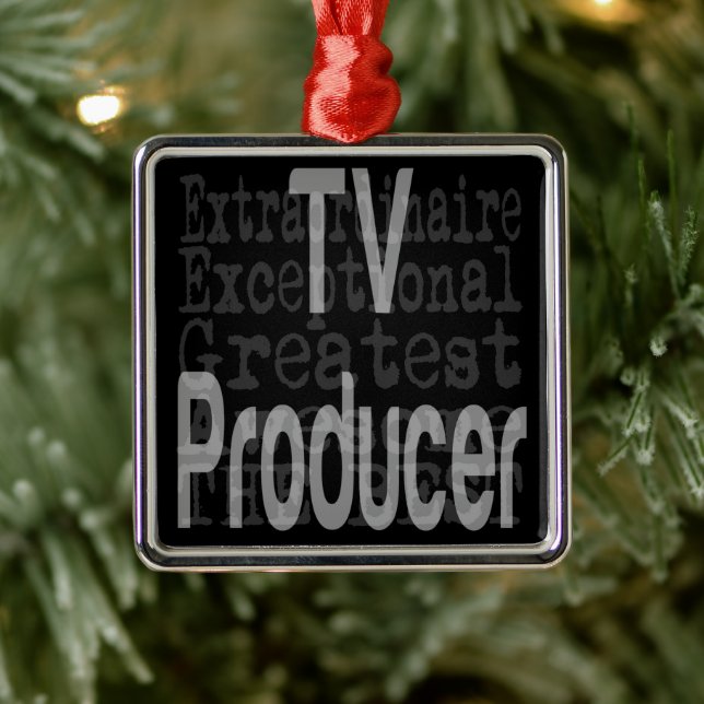 Fernsehproduzent Extraordinaire Ornament Aus Metall (Baum)