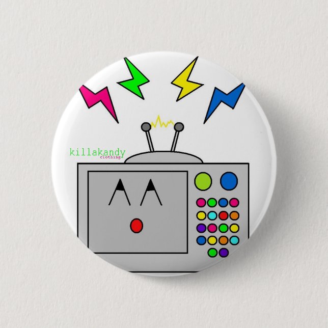 Fernsehschrecken-Abzeichen:) Button (Vorderseite)