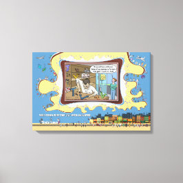 Fernsehtechniker | Absurde Wortwitz-Humor 24x16 Leinwanddruck