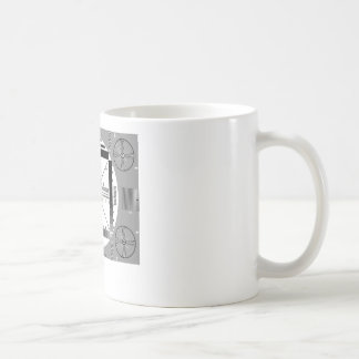 Fernsehtest-Muster Kaffeetasse