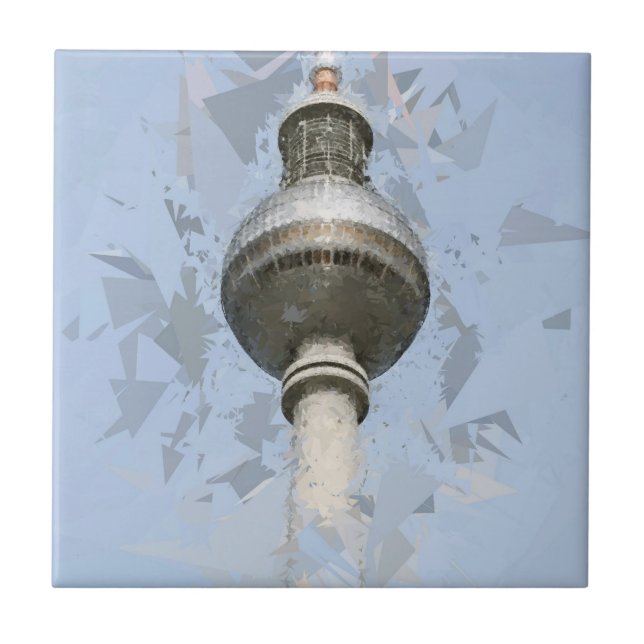 Fernsehturm Berlin, Deutschland Fliese (Vorderseite)