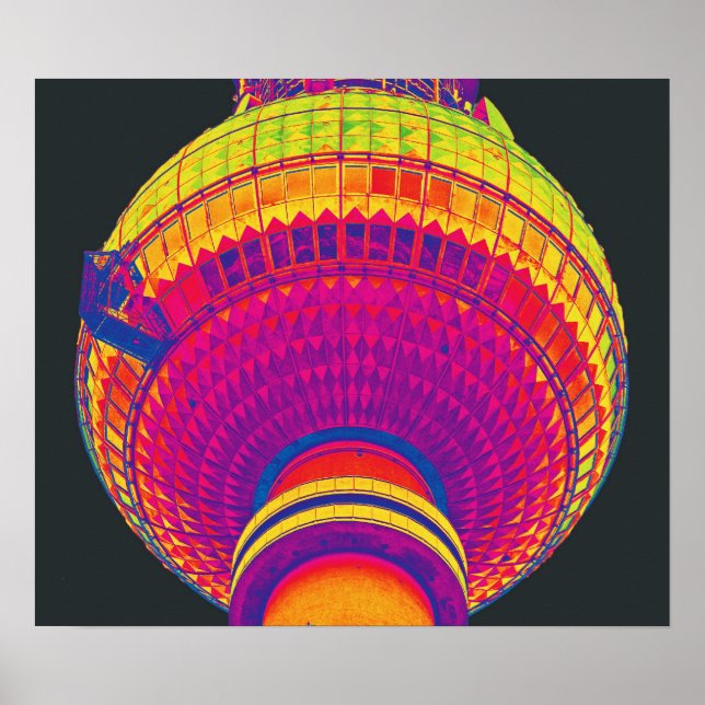Fernsehturm, Berlin, Rainbow Color (TV) Poster (Vorne)