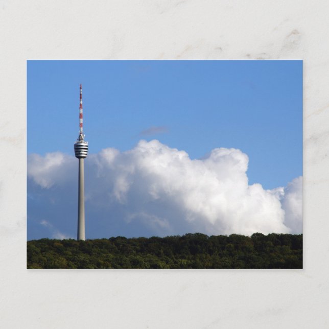 Fernsehturm - Stuttgart Postkarte (Vorderseite)
