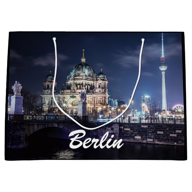 Fernsehturm und Berliner Dom in Berlin Große Geschenktüte (Vorderseite)