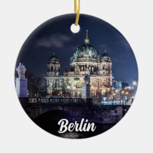 Fernsehturm und Berliner Dom in Berlin Keramik Ornament