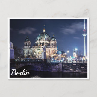 Fernsehturm und Berliner Dom in Berlin Postkarte