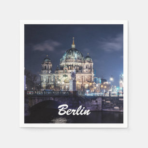 Fernsehturm und Berliner Dom in Berlin Serviette