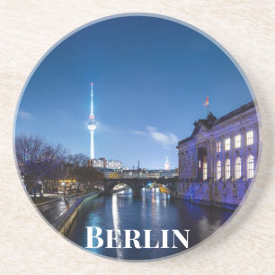 Fernsehturm und Museumsinsel in Berlin, Deutschlan Getränkeuntersetzer