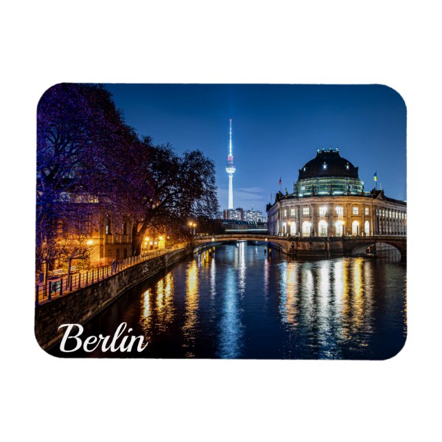 Fernsehturm und Museumsinsel in Berlin, Deutschlan Magnet (Horizontal)