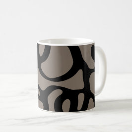 Fernsignale: Abstrakt Schwarz & Grau Kaffeetasse